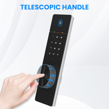Fingerprint Touch Panel In-Wall Safe,Hidden Wall Gun Safe for Rifles and Pistols with Adjustable Shelves,Assembled Storege Gun Safe for Firearm and Valuables (White-Fingerprint)