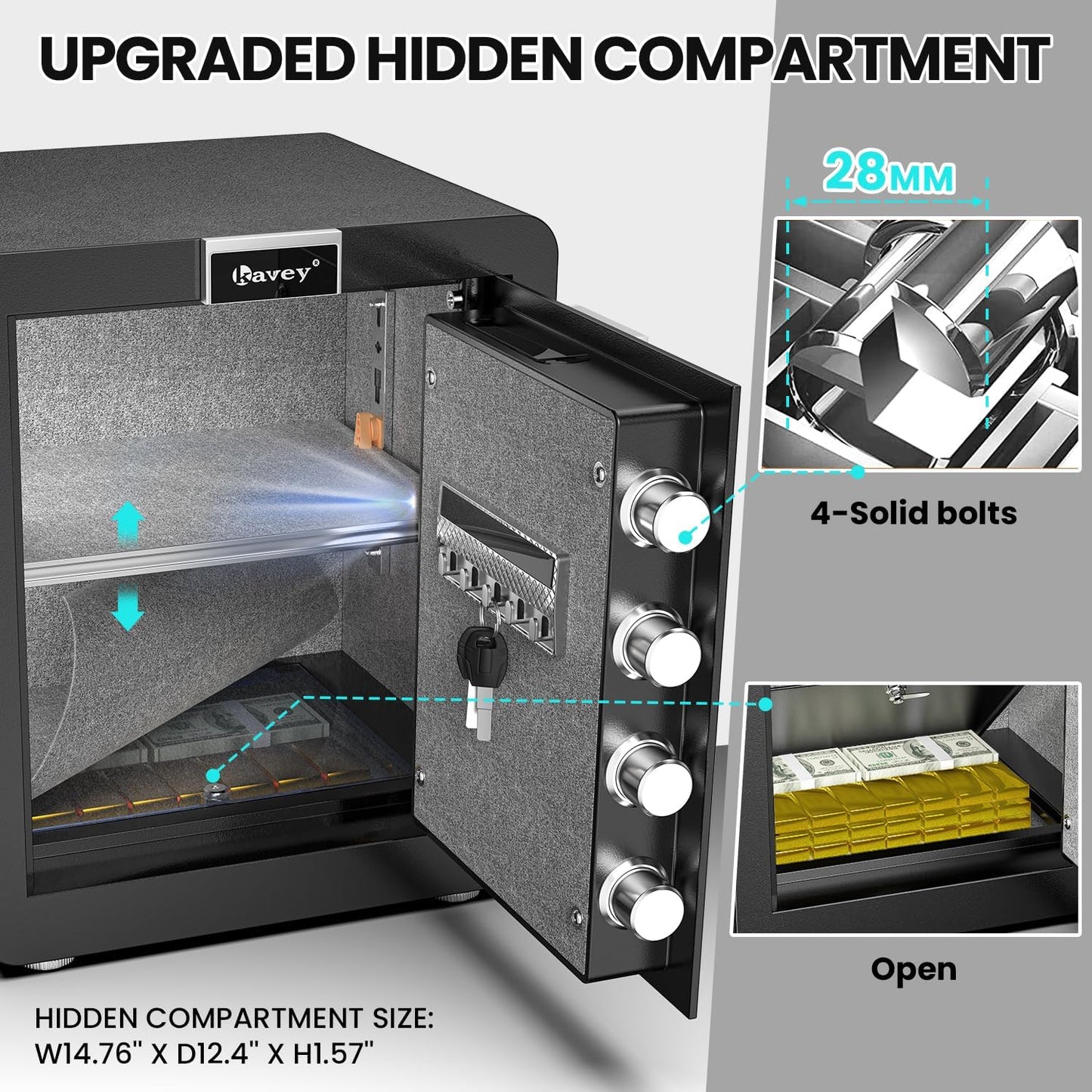 KAVEY-KS-45 /Kavey 2.0 Cubic Safe Box