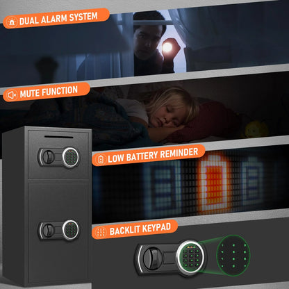 KAVEY-XY-KN-65 6.0 Cu ft Extra Large Home Safe Box