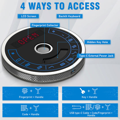 OME-/AK1-132W  10-12 Biometric Gun Safe，Large Unassembled Fingerprint Gun Safes for Home Guns and Shotgun，Shotgun Safe with Mute Function & Backlit Keypad，Long Gun Safe with Adjustable Ammo Box