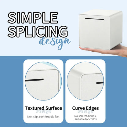 KAVEY Unbreakable Piggy Bank Transparent Window Design for Adults Boys and Girls Jar for Savings Strong Practical Cash Saving Box Must Break to Open