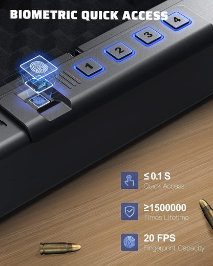 XB-KP-01 Biometric Gun Safe for Pistols