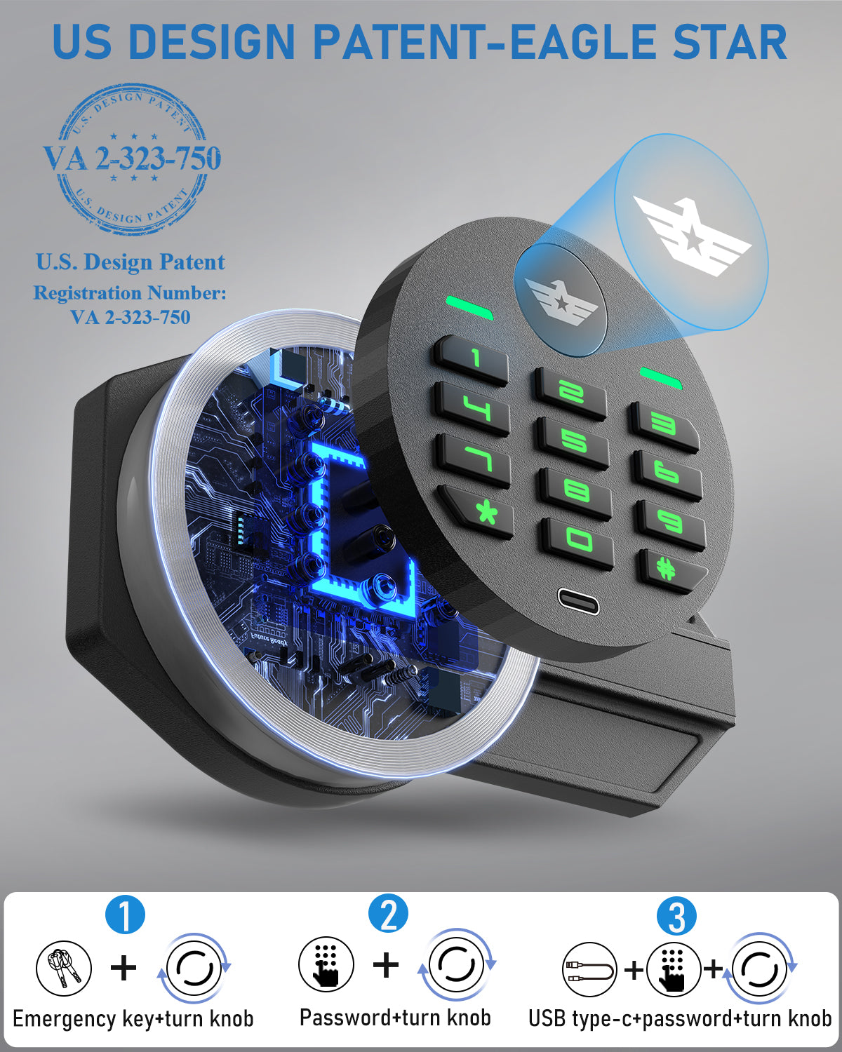 OME KM-85 7.0 Cub Extra Large Safe Box, Home Safe with Backlit Keypad & Deposit Slot, Home Safe with Dual Alarm Sytem & Mute Mode, Drop Slot Safe Home Valuables