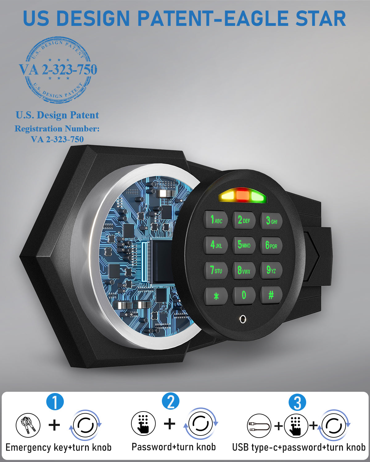 OME-KL-75D 2025 NEW Large Home safe Fireproof Waterproof, 6.5 Cub Money Safe Box with Slot & Metal Deposit Storage Box, Home Safe with Dual Alarm System & Mute Mode for Valuables