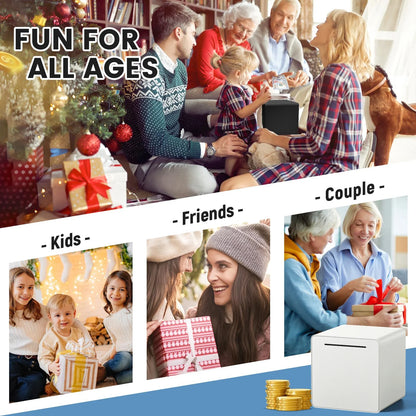 KAVEY Unbreakable Piggy Bank Transparent Window Design for Adults Boys and Girls Jar for Savings Strong Practical Cash Saving Box Must Break to Open