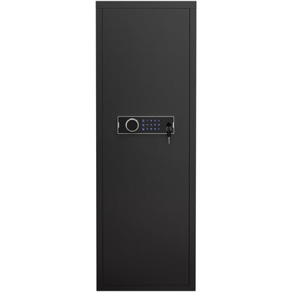 Heavey Duty,Large Size 4-5 Gun,Black Gun Cabinet with Electronic Password Keypad Lock,Unassembled Metal Rifle Gun Security Cabinet Safe Locker