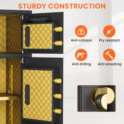 OME K3-75 6.5 Cubic Feet Fireproof Drop Large Safe with Quick Access Slot, Anti-Theft Business Security Waterproof Safe with Digital Lock and Dual Alarm, Large Depository Safe for Money Valuables