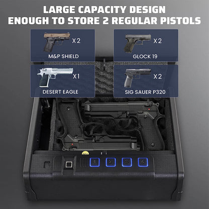 XB-KP-01 Biometric Gun Safe for Pistols