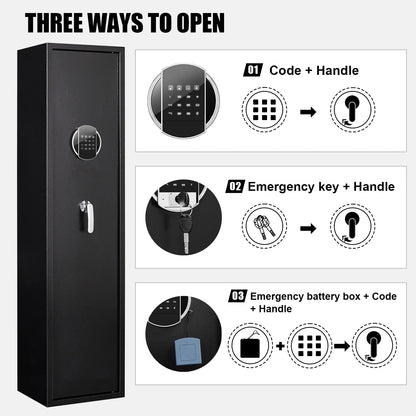 Silkight Large Gun Safe with Silent Mode, Gun Safe for Home