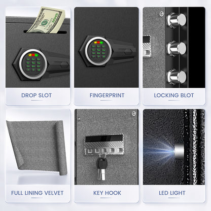 KAV KM-75 6.5 Cu ft Extra Large Home Safe Box Fireproof