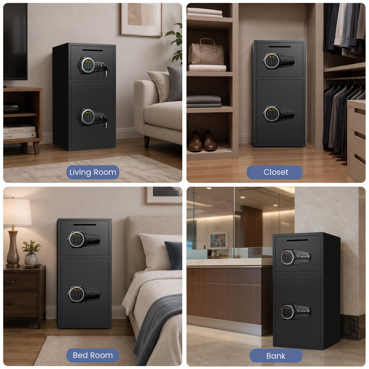 KAV KM-75 6.5 Cu ft Extra Large Home Safe Box Fireproof