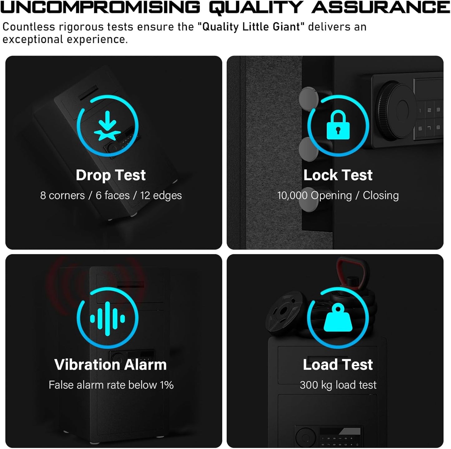Kavey/K2T-75D 6.5 Cub Safe Box, Large Drop Safe for Business, Money Box with Drop Slot & Digital Keypad, Home Cabinet with Dual Alarm & Mute Function for Home