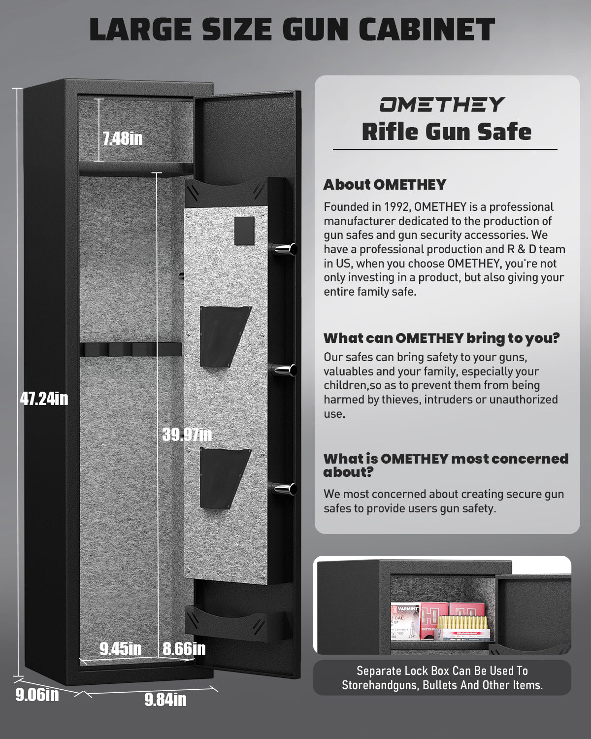KAVEY- 1-2Gun Safe GKM-120D