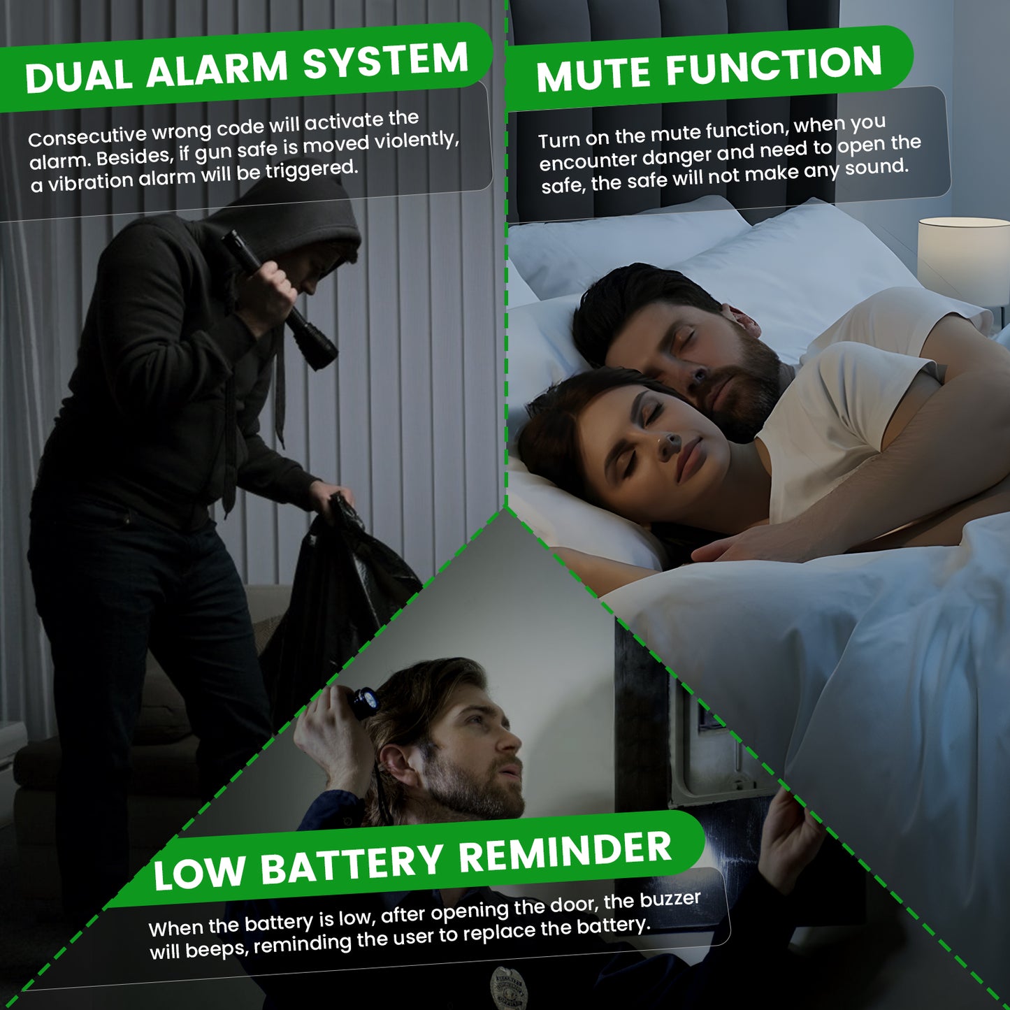 KAV-2411-4-5 Gun Safe Digital Rifle Safe with Drawer