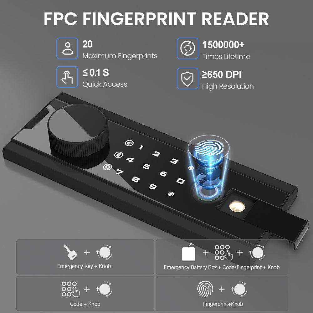 Kav k-45w 2.0 Cub Biometric Safe Box, Fingerprint Safe with Backlit Touch Screen Keypad and Dual Alarm System, Money Safe With Mute Function and LED Light