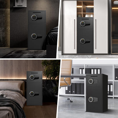kavey 6.5 Cu ft Large Safe Box Fireproof Waterproof, Money Safe With Mute Function and LED Light,Digital Keypad Home Safes with Deposit Slot & Dual Alarm System, Security Box for Money Valuables - image 9