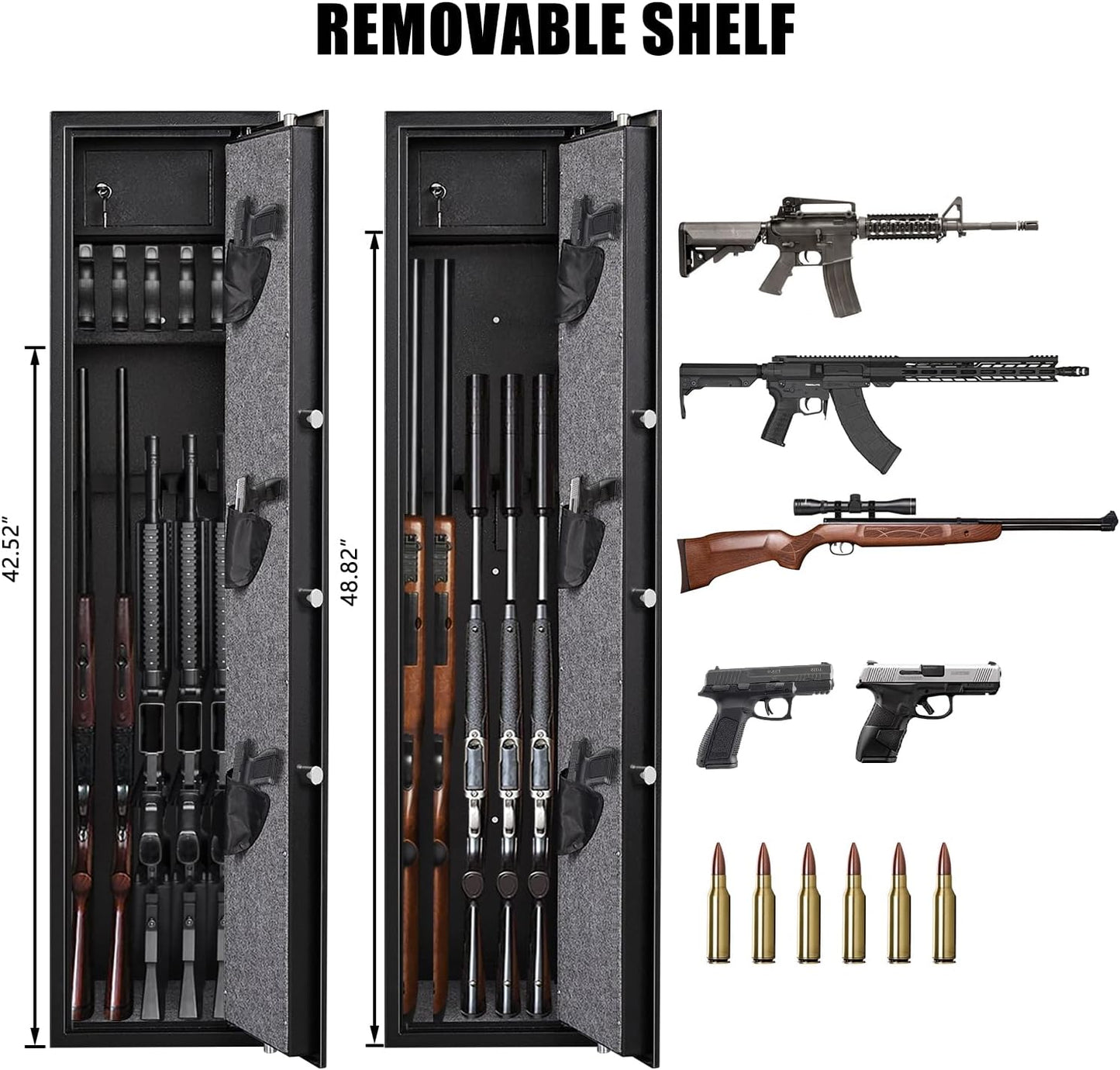 OME-G2-145D Gun Safes for Rifles and Shotguns