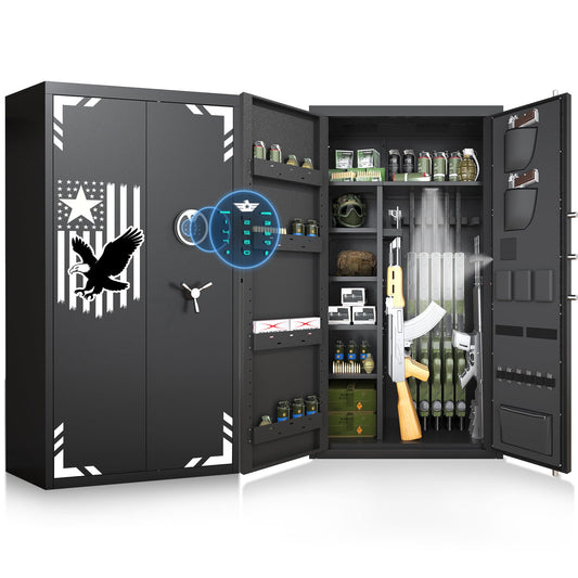 Kavey AKG3-138ED Digital Gun Cabinet, Black and White