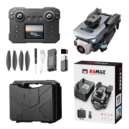 SDI WRJ Drone with 4K Camera for Adults & Kids, RC with Built-in Screen, Brushless Motor, 4-Way Obstacle Avoidance, Optical Flow Hover, One-Key Takeoff, Gesture & Trajectory Flight, Foldable Drone