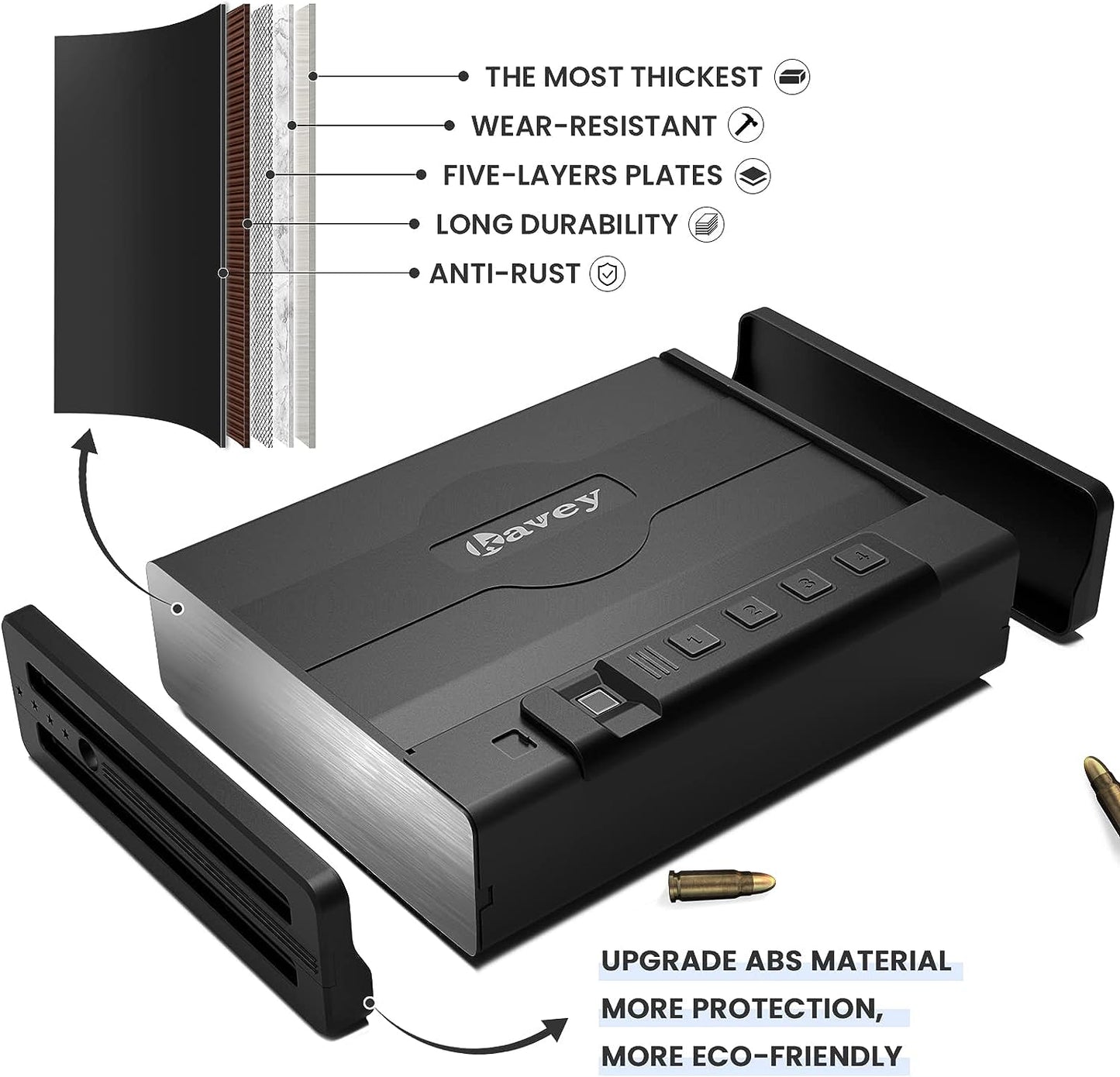 XB-KP-01 Biometric Gun Safe for Pistols