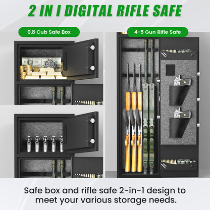 KAV-2411-4-5 Gun Safe Digital Rifle Safe with Drawer