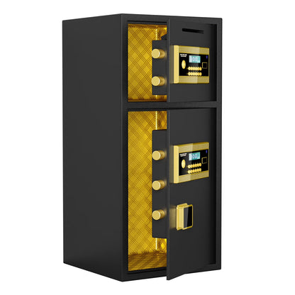 SDI-K3-85D Safe - Double Door Safe Box ,7.0 Cu ft Extra Large Fireproof Safe for Home Documents Storage,Digital Security Safe with Dual Alarm and Hidden Code Function,for Home,Office and Hotel
