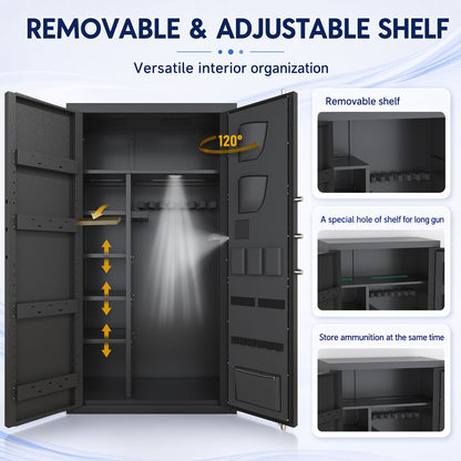 KAV-AKG3-ED Kavey 30-35 Gun Safe,Large Fingerprint Gun Safe for home