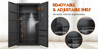 OME AKG3-132D 30-40 Large Gun Safe for Pistol, Unassembled Gun Safe with LCD Keypad and Adjustable Shlef