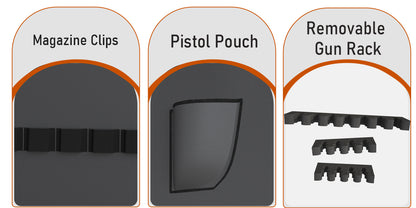 OME AKG3-132D 30-40 Large Gun Safe for Pistol, Unassembled Gun Safe with LCD Keypad and Adjustable Shlef