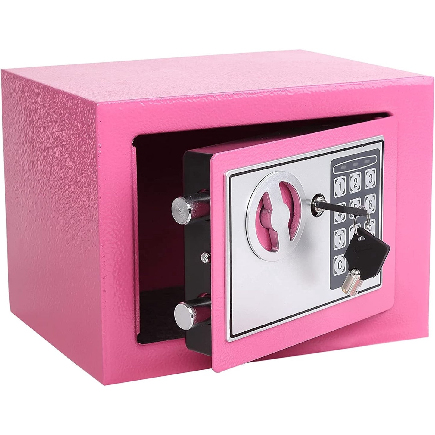 OME E17-P OmetheyElectronic Deluxe Digital Security Safe Box Keypad Lock Home Office Hotel Business Jewelry Gun Cash Use Storage (Pink)