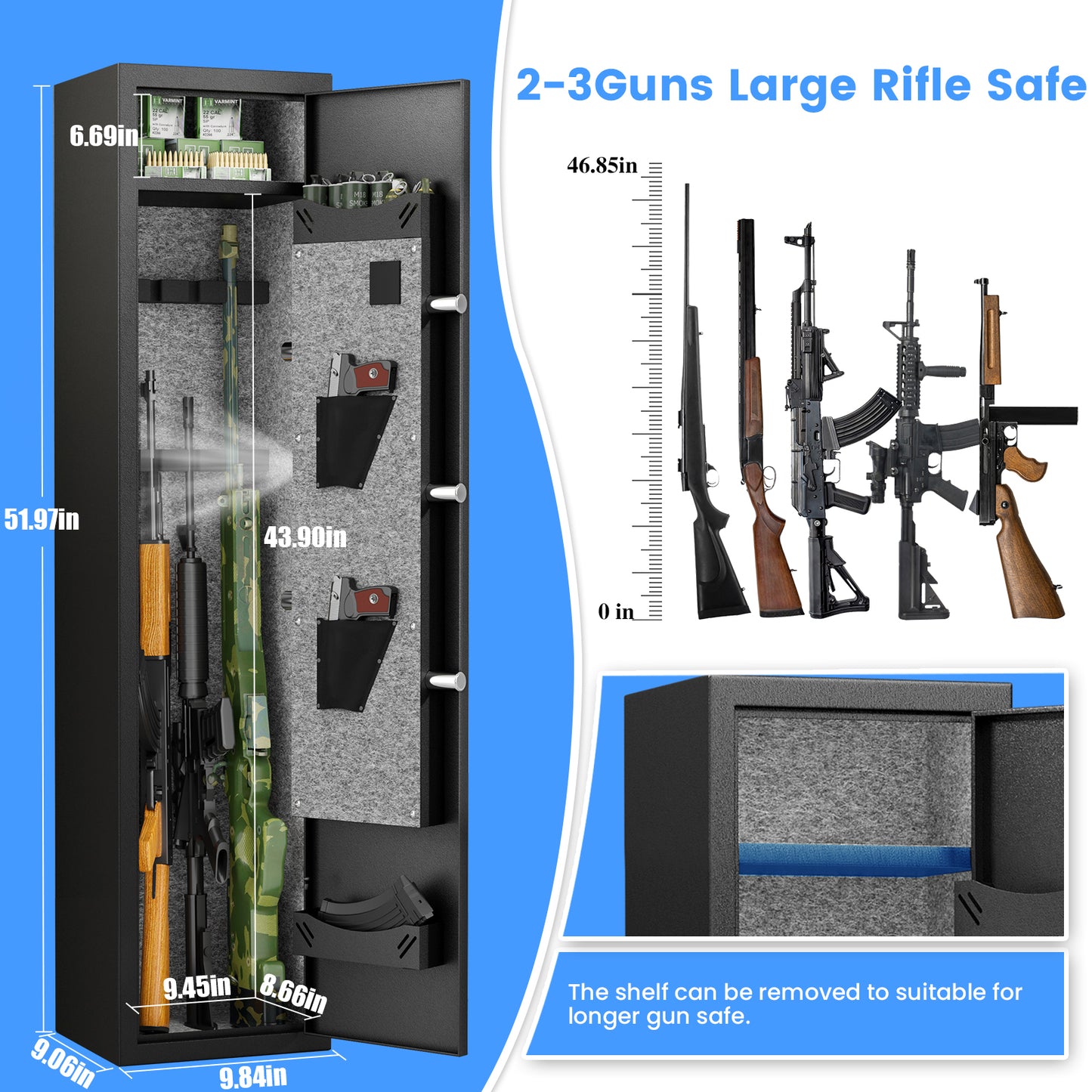 KAVEY- [2024 NEW] 2-3 Gun Safe