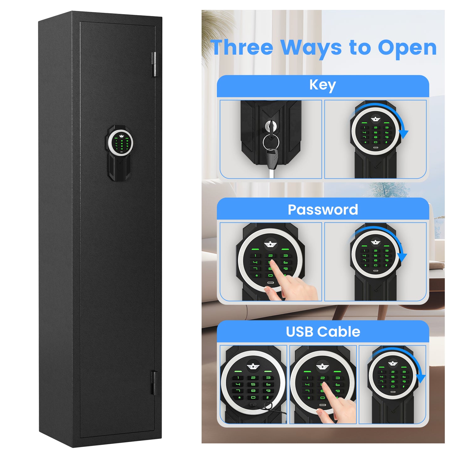 KAVEY- [2024 NEW] 2-3 Gun Safe