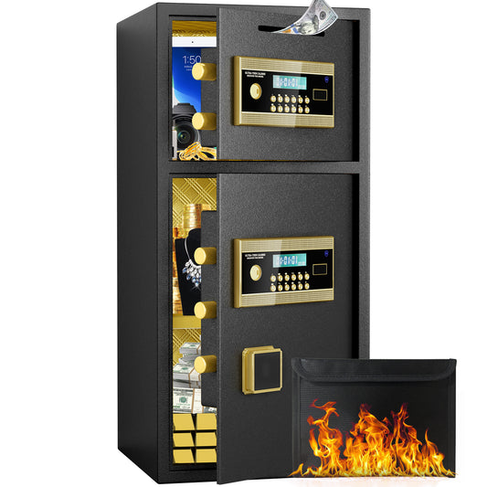 6.5 Cu ft Safe Box with Fireproof Waterproof Bag, Extra Large Home Safe Box with Deposit Slot-16