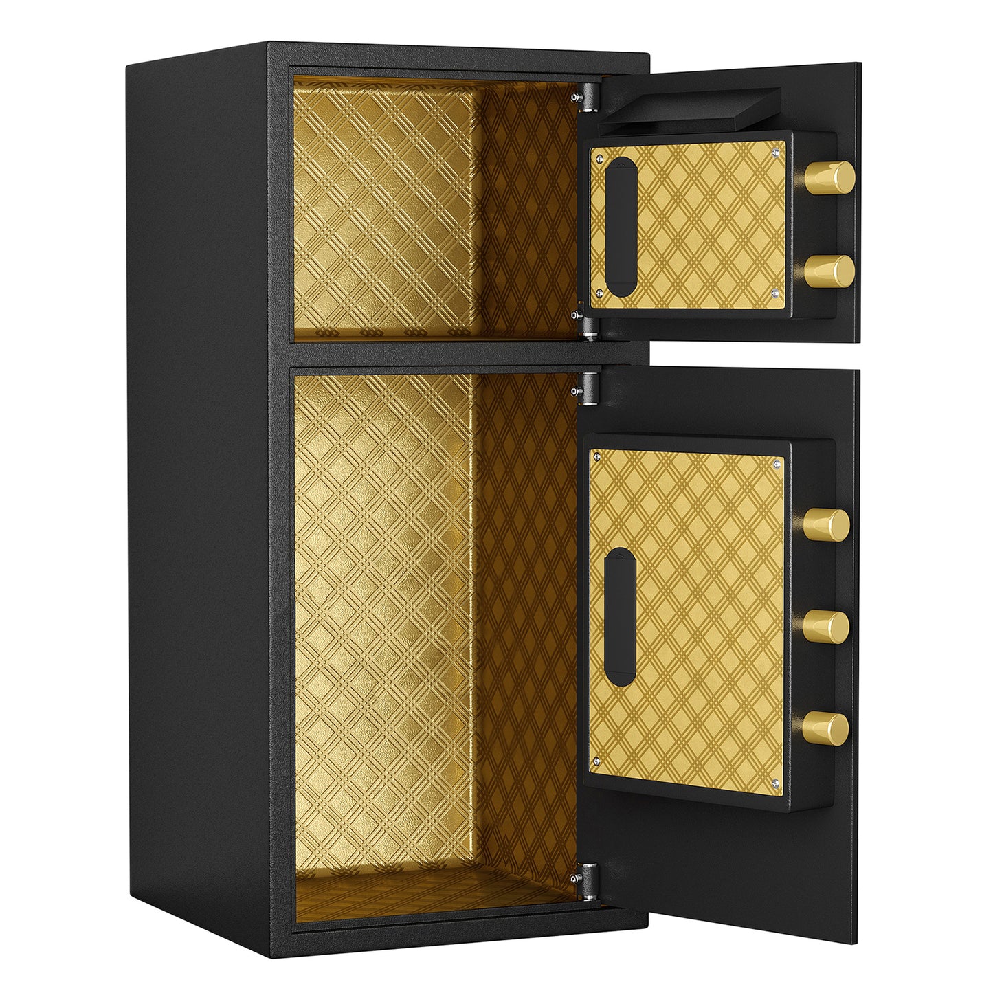 Large Double-door Coin-operated Safe,Digital Security Safe with Fireproof and Waterproof Bag,5.0 Cubic Feet Safe Box with Hidden Code Function for Home,Office and Hotel