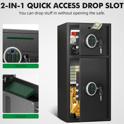 BM-KM-85W 7.0 Money Safe With Mute Function and LED Light, Security Box for Money Valuables