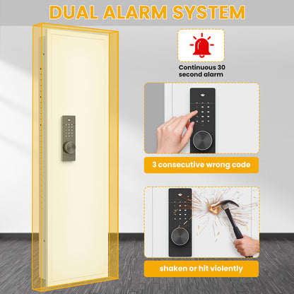 BM-KW-135BD 53.15" Wall Safe Between the Studs,Hidden Safe with Dual Alarm System and Silent Mode