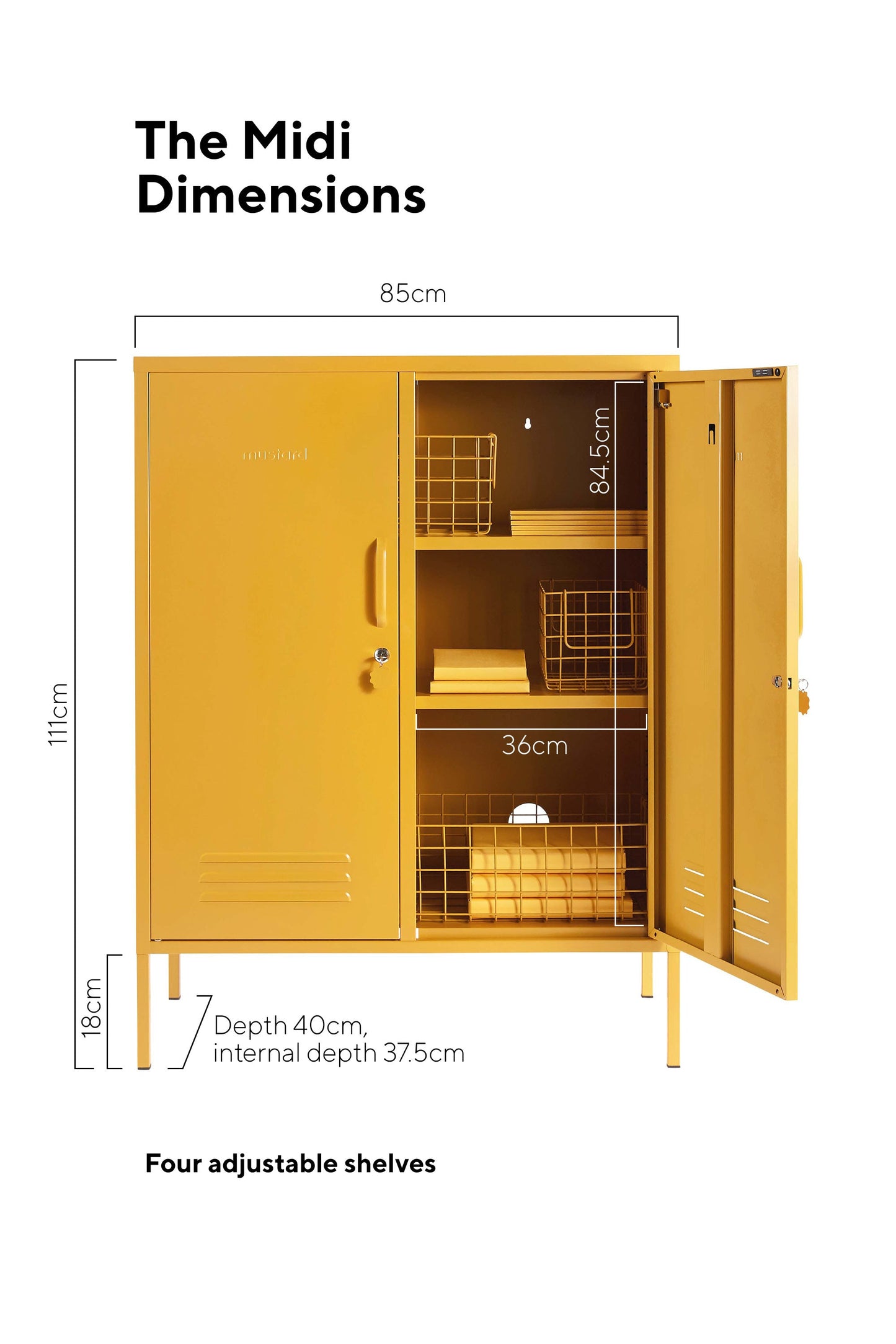 2 Doors Lockable Metal Storage Cabinet 3 Tiers Shelf Multifunctional Storage Organizer Detachable Shelves Easy to Assemble Purple