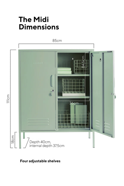 2 Doors Lockable Metal Storage Cabinet 3 Tiers Shelf Multifunctional Storage Organizer Detachable Shelves Easy to Assemble Purple