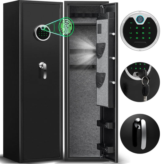 KAVEY-G3-138W 4-5 Gun Safes for Home Guns and Pistols