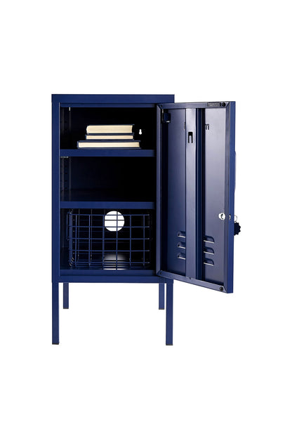 Modern Locker End Table Sideboard Simple Style Coffee Table Cabinet Decorative Storage Cabinet Living Room Multi Display Cabinet Storage Cabinet Easy to Assemble Red Size: 27.55”H x 13.78”W x 14.96”D
