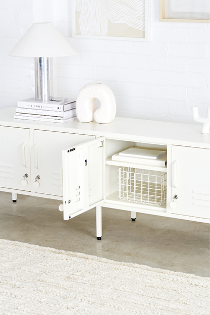 REALROOMS Shadwick 2 Door Wide Metal Locker Accent Storage Cabinet