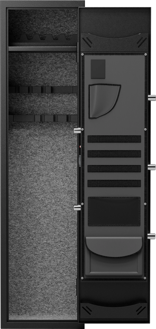 Riflewell-g5-145w-5-6 Gun Safe, Qucik Access Gun cabinet with Removable Shelf and 3 Gun Racks