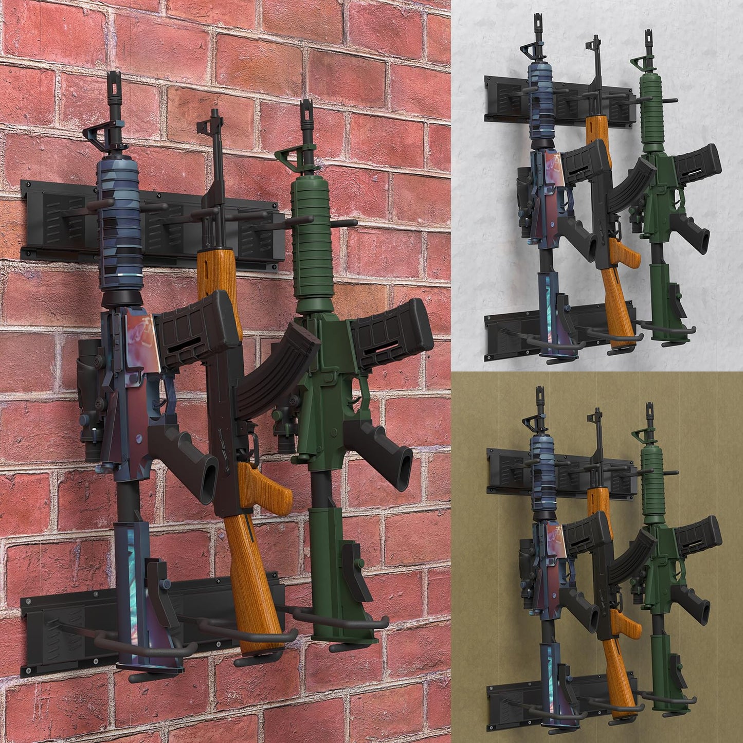 QJ-3 /Indoor Gun Rack Wall Mount