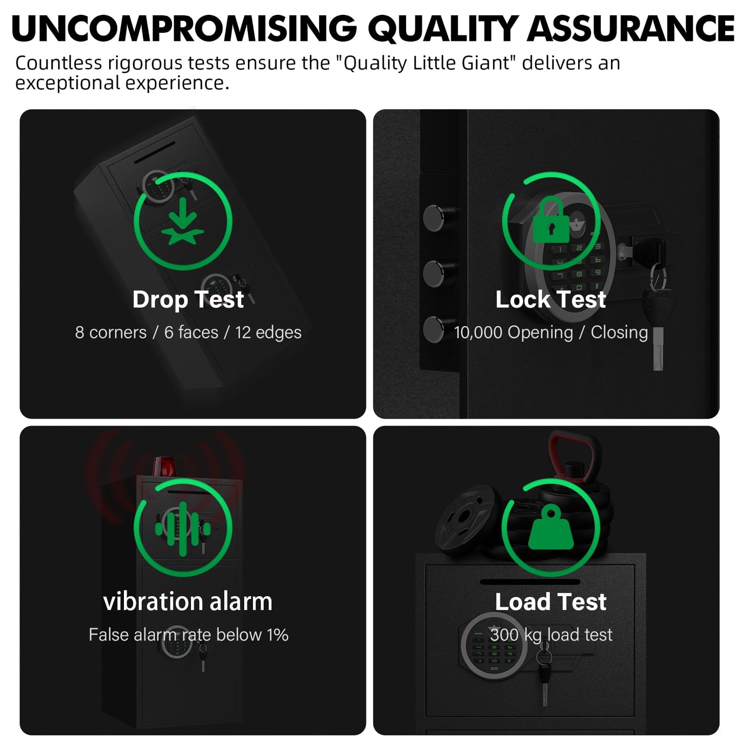 BM-KM-85D  7.0 Cu ft Large Safe Box Fireproof Waterproof, Digital Keypad Home Safe with Deposit Slot & Dual Alarm System, Money Safe With Mute Function and LED Light, Security Box for Money Valuables