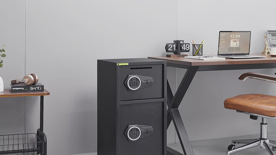 Operation Video of Double-Door Fingerprint Panel Safe