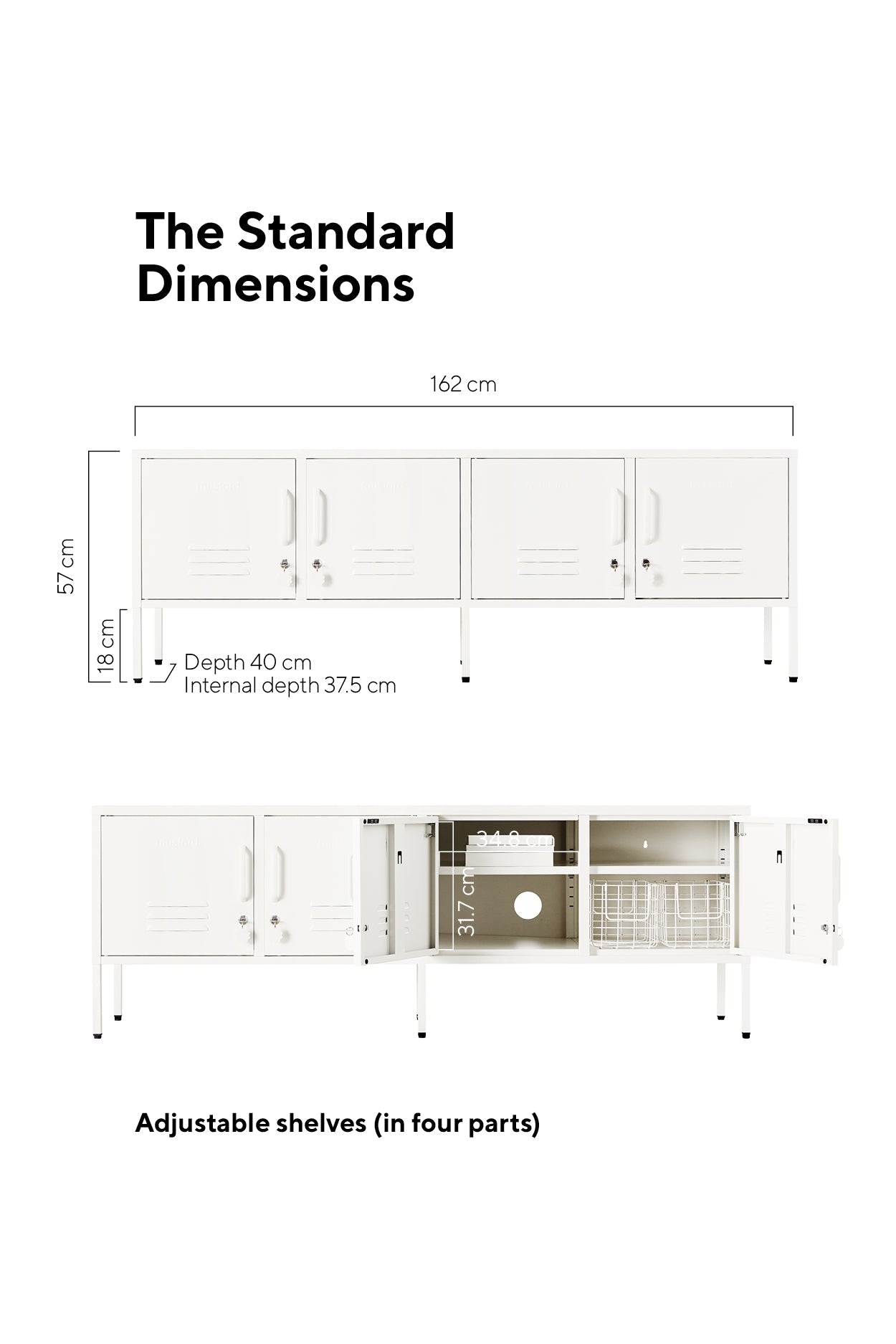 REALROOMS Shadwick 2 Door Wide Metal Locker Accent Storage Cabinet