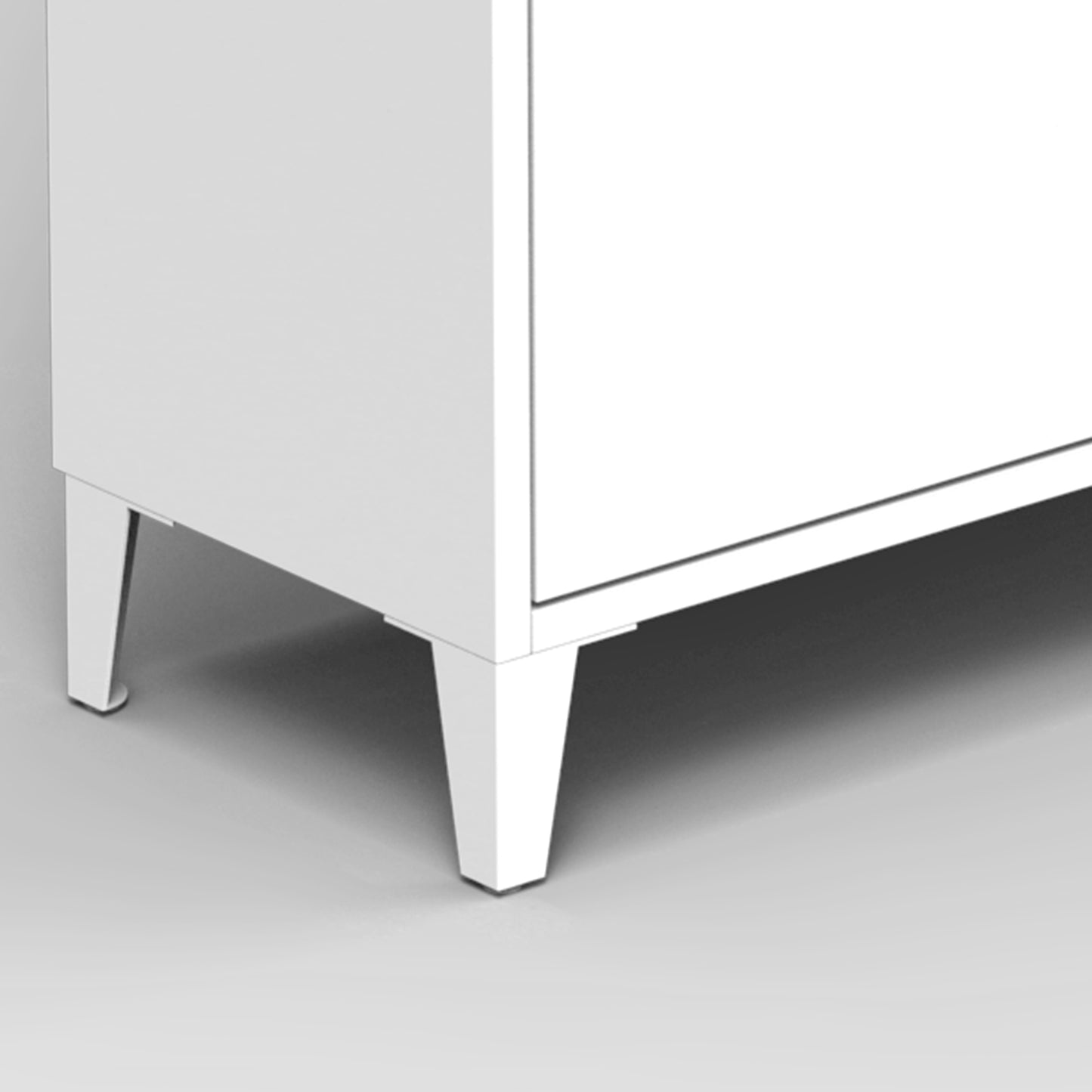 3 Drawer All Steel Shoe Cabinet, Freestanding Shoe Rack Storage Organizer with Flip Door, for Entryway, Hallway, Bedroom, White (Requires Assembly)